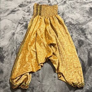 Womans Yellow Harem Pants